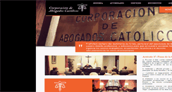 Desktop Screenshot of abogadoscatolicos.org